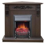 Каминокомплект Dominica Corner DN c очагом Fobos Lux Black