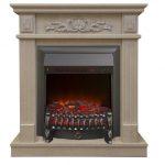 Каминокомплект Real-Flame ADELAIDA STD WT c очагом Fobos Black
