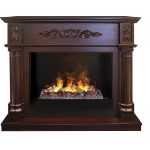 Каминокомплект Silvia 26 AO с 3D очагом Black вставка + 3D Cassette 630