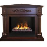 Каминокомплект Silvia Corner 26 AO с 3D очагом Black вставка + 3D Cassette 630