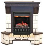 Каминокомплект Real Flame Stone Corner AO с 3D очагом Oregan