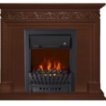 Каминокомплект Royal Flame Valletta темный дуб c очагом Aspen Black