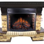 Каминокомплект Royal Flame Pierre Luxe темный дуб угловой сланец с очагом Dioramic 25 LED FX
