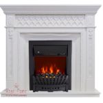 Каминокомплект Royal Flame Alexandria с очагом Aspen Black (Белый дуб)
