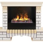 Каминокомплект Real Flame COUNTRY 26 WT с 3D Cassette 630 (Black вставка)