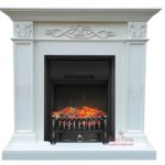 Каминокомплект Royal Flame Verona белый дуб с очагом Fobos FX Black