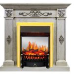 Каминокомплект Royal Flame Derby с очагом Fobos FX M Brass (Old silver)