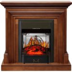 Каминокомплект Royal Flame Bradford орех c очагом Majestic FX M Black
