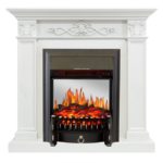 Каминокомплект Royal Flame Verona белый дуб с очагом Fobos FX M Black