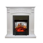 Каминокомплект Royal Flame Sorrento белый угловой c очагом Majestic FX M Black