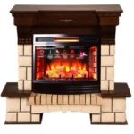 Каминокомплект Interflame Экстерион темный дуб с очагом Panoramic 25