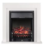 Каминокомплект Firelight Simple Classic с очагом Fobos FX Black Белый