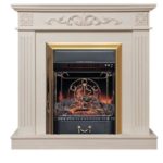 Каминокомплект Firelight Noce Classic с очагом Majestic FX Brass Беленый дуб