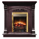 Каминокомплект Firelight Barocco Classic с очагом Fobos FX Brass Венге