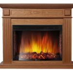Каминокомплект Firelight Bianco 25 с очагом Electrolux Sphere Plus EFP/P-2720RLS Дуб