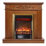 Каминокомплект Firelight Noce Classic с очагом Fobos FX Brass Дуб