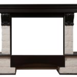 Портал Firelight Forte 30U (угловой) камень белый под очаг Electrolux EFP/P-3020LS Тёмный дуб