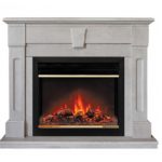 Каминокомплект Real-Flame KELLIE WT с очагом Moonblaze Deluxe BR