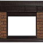 Портал Firelight Bricks Wood 30 камень темный, шпон Венге