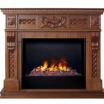 Каминокомплект Real-Flame CORSICA LUX 26 NT с 3D очагом CASSETTE 630 с черной панелью