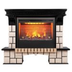 Каминокомплект Real Flame STONE AO с 3D очагом Helios 26