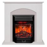 Каминокомплект Real-Flame HANNA STD WT с очагом Majestic Black
