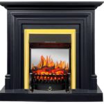 Каминокомплект Royal Flame Bradford серый графит c очагом Fobos FX M Brass
