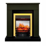 Каминокомплект Royal Flame BERGEN темная олива с очагом Fobos FX M Brass