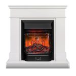 Каминокомплект Real-Flame SELENA STD WT с очагом Majestic Lux Black